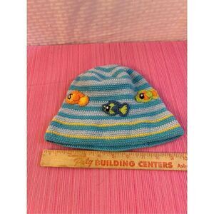 San Diego hat Co Day Lee Design embodier fish 1-2years Blue Gray